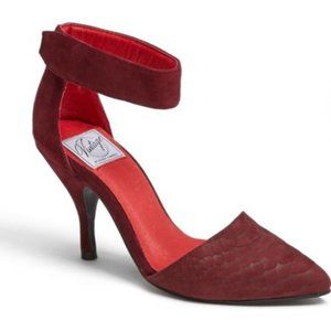 NIB Jeffrey Campbell Red Snake D'Orsay Heels Sz 9